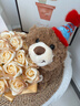 甜蜜點(diǎn) 小熊玩偶花束生日禮物女士女生永生花香皂花圣誕節禮物感恩節 曬單實(shí)拍圖