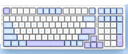 VGN 【新品首發(fā)】V98Pro V3 有線/藍(lán)牙/無(wú)線三?？椭苹瘷C(jī)械鍵盤10000mAh電池gasket結(jié)構(gòu) 電競(jìng)游戲辦公 V98Pro-V2 凱華藍(lán)莓冰淇淋軸 海鹽 曬單實(shí)拍圖