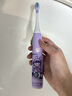 【壓力傳感技術(shù)】?jì)和妱?dòng)牙刷家用3-6-12-15歲包膠緩震刷頭長(cháng)續航防蛀牙深度清潔 男女孩生日禮物 紫色 曬單實(shí)拍圖
