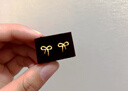周大生黃金耳飾女足金蝴蝶結(jié)計(jì)價(jià)耳釘生日禮物送女友1.18g 曬單實(shí)拍圖