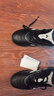 阿迪達斯（adidas）童鞋新款男大童耐磨運動(dòng)世俱杯足球鞋 IH0101黑/白 曬單實(shí)拍圖