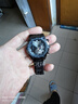 全自動(dòng)手表男士石英表防水日歷潮流大表盤(pán)男表腕表 黑色 曬單實(shí)拍圖