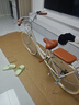 飛鴿（FLYING PIGEON）自行車(chē)成人通勤車(chē)自行車(chē)學(xué)生單車(chē)成人自行車(chē)通勤自行車(chē)女士自行車(chē) 高配奶油米|6速|(zhì)輻條輪+禮包 26寸適合160-185cm 曬單實(shí)拍圖