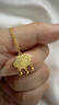 周六福黃金項(xiàng)鏈吊墜如意福鎖生日禮物計(jì)價(jià)A0611707  約4.84g 40+5cm  曬單實(shí)拍圖