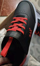 361°兒童運動(dòng)鞋男童跑鞋秋冬密網(wǎng)輕便魔術(shù)貼女童皮革加絨保暖運動(dòng)鞋 【皮革加絨】碳黑/能量紅色 37 曬單實(shí)拍圖