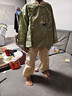MQDMINI童裝兒童漢服男童國風(fēng)套裝新中式熊貓演出服節(jié)日衣服 綠綺萌游 曬單實(shí)拍圖