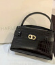 CHARLES&KEITH鱷魚(yú)紋凱莉包手提包斜挎包女包生日禮物CK2-50270880-1 曬單實(shí)拍圖