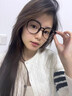 銘戴日系復古黑框眼鏡女近視可配有度數素顏顯臉小圓框眼鏡框鏡架超輕 經(jīng)典亮黑框【超輕TR鏡框】 0度防藍光【支持七天無(wú)理由】 曬單實(shí)拍圖