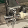 帝狼潔（DILANGJIE）水龍頭接頭洗臉盆一分二洗衣機分流器轉換器家用通用分水器分水閥 升級加厚全銅分水器（4分接口） 曬單實(shí)拍圖