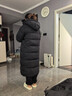 高梵黑金鵝絨服航海機(jī)能3.0八格男女同款長款冬季羽絨服 黑色 M  曬單實拍圖