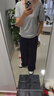 浪莎美式速干工裝褲女秋季2025新款寬松直筒高腰垂感顯瘦休閑運動(dòng)褲 曬單實(shí)拍圖