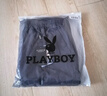 花花公子（PLAYBOY）休閑褲男2025年秋冬季褲子男士商務(wù)寬松直筒潮流長(cháng)褲 深灰 L 曬單實(shí)拍圖