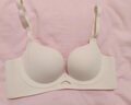 愛(ài)慕秋夏無(wú)痕內衣女小胸聚攏顯大收副乳防下垂胸罩性感紅色本命年套裝文胸 奶白 S (適合75-95斤32/70AB) 曬單實(shí)拍圖