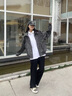 Shelley Jonescleanfit短款pu皮衣外套男裝美式痞帥高級感機車(chē)夾克衫翻領(lǐng)棒球服 灰色 XL[建議125-145斤] 曬單實(shí)拍圖