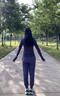 phigeer春秋專(zhuān)業(yè)跑步運動(dòng)服裝套裝女2026新款高級瑜伽服速干衣健身訓練服 黛紫色長(cháng)袖兩件套（紫褲） M 曬單實(shí)拍圖