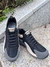 里奇.喬丹   RICKY JORDAN正版男鞋冬季內增高皮面運動(dòng)鞋輕便防滑減震跑步鞋百搭休閑鞋子男 QAW2501黑灰 39 曬單實(shí)拍圖