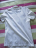 拇指白小T二代白色短袖T恤男女春夏三防純棉白小丅打底衫上衣 白色男款 M 曬單實(shí)拍圖