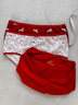 巴拉巴拉（BALABALA）【balaOne】巴拉巴拉女童內褲棉兒童三角短褲不夾PP三條裝抗菌襠 紅白色調00361 165 曬單實(shí)拍圖
