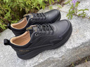 名郎（MELLEN）品牌男鞋真皮軟底輕便戶(hù)外休閑鞋百搭舒適透氣運動(dòng)通勤休閑鞋男 黑色 41 曬單實(shí)拍圖