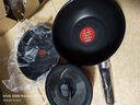 特福（Tefal）鍋具套裝百變鍋可拆卸煎炒鍋有鈦不粘鍋六件套千葉玫瑰紅 曬單實(shí)拍圖