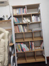 朗程書(shū)架落地置物架多層收納架一體靠墻展示架家用客廳墻角架鋼制書(shū)架 【實(shí)木生態(tài)板丨一體鋼架】嶼山木色80*30*169CM 曬單實(shí)拍圖