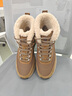 夢(mèng)特嬌（MONTAGUT）雪地靴男鞋冬季新款東北抗寒保暖棉鞋男戶(hù)外加絨加厚高幫休閑鞋男 卡其-加絨保暖（皮鞋碼） 41 曬單實(shí)拍圖