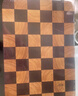 棋盤(pán)格實(shí)木菜板家用橡膠木烏檀木粘板案板面板抗菌防霉 42.5*31*2.5cm(9102)長(cháng)方形 曬單實(shí)拍圖