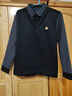 皮爾卡丹100%純棉假兩件襯衫男士2025秋冬季加絨保暖時尚翻領(lǐng)高端加厚體恤 黑色【加絨】 加厚 L 170- 建議115-130斤 曬單實(shí)拍圖