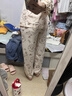 都市麗人女士睡衣女100%純棉長(cháng)袖娃娃領(lǐng)秋季帶胸墊免穿文胸家居服可外穿L 曬單實(shí)拍圖