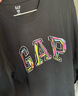 GAP男女裝2025秋季新款logo涂鴉印花純棉寬松長(cháng)袖T恤上衣787426 黑色 L (175/96A)亞洲尺碼【偏大,建議拍小一碼】 曬單實(shí)拍圖