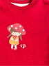 幼歌（YOUGE）嬰幼兒秋季新款柔軟加絨衛衣裙女寶寶舒適打底褲兩件套 紅色上衣 （66-90肩開(kāi)扣） 100 cm 曬單實(shí)拍圖