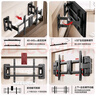 駿敖大承重嵌入式電視伸縮掛架75-100英寸通用大屏電視支架適用小米TCL雷鳥(niǎo)創(chuàng  )維海信不擋插座不擋音響 曬單實(shí)拍圖