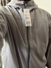 優(yōu)衣庫男裝防風(fēng)搖粒絨拉鏈連帽開(kāi)衫/長(cháng)袖外套25秋冬新款481182 02 淺灰色 M /170/92A 曬單實(shí)拍圖