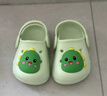 牧童兒童拖鞋夏男寶寶洞洞鞋軟底女童卡通洗澡嬰幼兒家居鞋奶龍綠150 曬單實(shí)拍圖