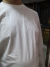 布先生明星同款長(cháng)袖T恤男士小白T內搭 長(cháng)袖標準T-圓領(lǐng)-白色 L(175) 曬單實(shí)拍圖