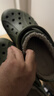 卡駱馳（CROCS）秋冬新品暖棉洞洞鞋男女秋冬款貝雅暖棉拖鞋|205969 軍綠/彩色-3TC 43 (270mm) 曬單實(shí)拍圖
