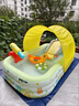語(yǔ)森憶兒童家用充氣游泳池加厚寶寶嬰兒大型充氣水池小孩家庭大人戲水池 電泵禮包 1.5米三環(huán) 曬單實(shí)拍圖
