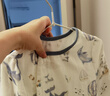 竹纖維爬服嬰兒衣服a類紗布連體衣竹棉寶寶涼感空調服新生兒睡衣 航海鯨魚 90cm 曬單實拍圖