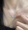 蔓笙999純銀四葉草項鏈女2025爆款小眾設計鎖骨鏈女生日情人節禮物 999銀四葉花朵項鏈【精美禮盒】 曬單實(shí)拍圖