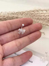 虔生緣老鳳凰999S925純銀鏤空蝴蝶結耳釘2025輕奢感耳環(huán)女螺絲擰防丟耳 蝴蝶結耳釘 銀色一對老鳳祥品質(zhì) 曬單實(shí)拍圖