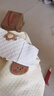貝瑞加（Babyprints）嬰兒半背衣2件裝新生兒秋冬保暖上衣初生寶寶夾棉衣服 熊52 曬單實(shí)拍圖