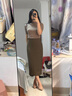 千百度【靜音系列】裸色細高跟鞋淺口新款通勤單鞋女真皮不累腳 粉色 39 曬單實拍圖