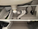 潛水艇（Submarine）洗手盆下水管 衛生間面盆臉盆臺上盆池防臭下水管套裝 靠墻省空間 白色有溢水孔下水器套裝 曬單實(shí)拍圖