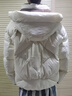 森馬（Semir）羽絨服女設(shè)計感寬松撞色2024冬季連帽面包服潮流個性107824113006 曬單實(shí)拍圖