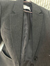 范思藍恩撞色線(xiàn)一字袋西裝外套2025秋新款寬松百搭平駁領(lǐng)外套3150 深灰色 XS 曬單實(shí)拍圖