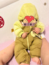 巴拉巴拉嬰兒連體衣假兩件羽絨服冬裝2024外出抱衣造型加厚萌208424120209 曬單實(shí)拍圖