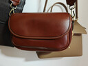 ANDSEEYOU品牌包包女包新款植鞣頭層牛皮手工擦色單肩斜挎真皮女包七夕禮物 深棕色 23*15*9 曬單實(shí)拍圖