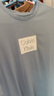 Calvin KleinJeans25春夏男士簡(jiǎn)約ck鏤空字母膠印純棉針織短袖T恤4RB842G 24Q-粉末藍 L 曬單實(shí)拍圖