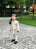 G.DUCKKIDS小黃鴨女童碎花公主裙套裝春裝洋氣連衣裙女寶寶春秋季嬰兒衣服 粉紅色【三件套】 90 (建議80-90cm 1-2周歲） 曬單實(shí)拍圖