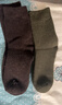 FitonTon4雙羊毛襪子男冬季毛圈加絨加厚中筒襪東北保暖長(cháng)筒襪雪地襪 曬單實(shí)拍圖